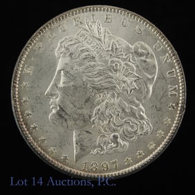 1897 (P) USA Silver Morgan Dollar (CH BU)