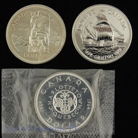 Canada Silver Comm. Coins (3)