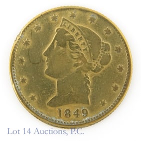 1849 Calif. Prospector Liberty Head Token
