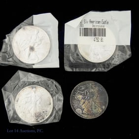 American 99.9% Silver Eagle $1 Bullion Coins, 4
