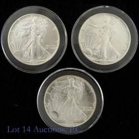 1992 American Silver Eagle $1 Bullion Coins, 3