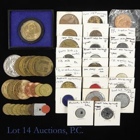 Various USA Tokens & Medals (45+)