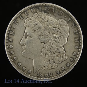 1890-S USA Silver Morgan Dollar - Better Date