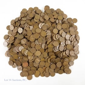 USA Lincoln Wheat Cents (Approx. 1,040)
