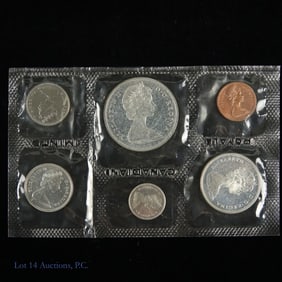 1965 Canada Silver 6-Coin Mint Set (ASW 1.1 Ozt.)
