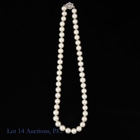 String of Pearls with 14k Clasp