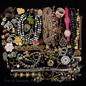 Large Lot Unsearched Costume/Fashion Jewelry