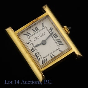 Vintage Cartier 18k Gold Electroplated Watch