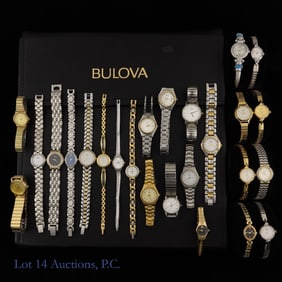 Bulova Ladies' Watches On Metal Bracelets NOS (26)