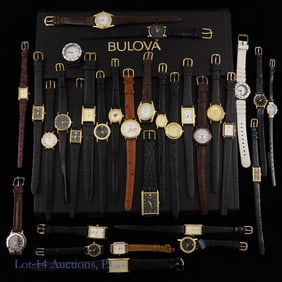 Bulova Ladies' Watches On Leather Bands NOS (31)