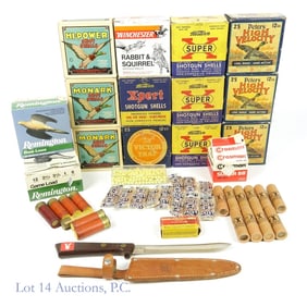 12 Gauge Shells, B.B. Pellets, Knives & More