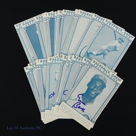 1977 Baseball's Great HoF Exhibit Cards Blue ***