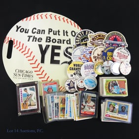 1950s - 1970s Baseball Cards & Buttons