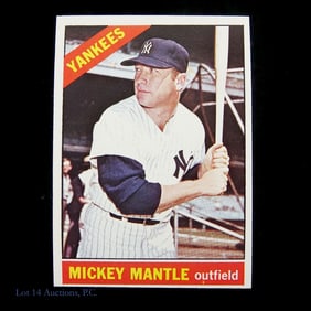1966 Topps Baseball Card (#50 Mickey Mantle)
