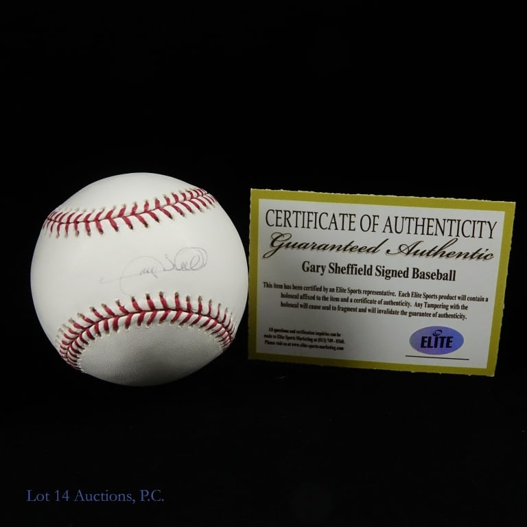 Gary Sheffield Signed OML Baseball (Elite COA): Gary Sheffield Autographed Allen H. Selig Official Major League Baseball (Elite COA). Please see images for details regarding condition.