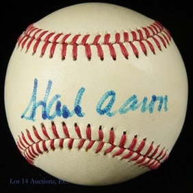 Hank Aaron Signed Baseball NO COA