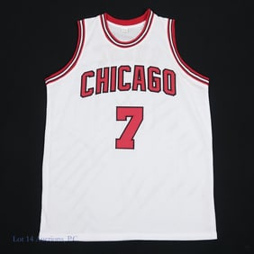Toni Kukoc Signed Chicago #7 Jersey JSA