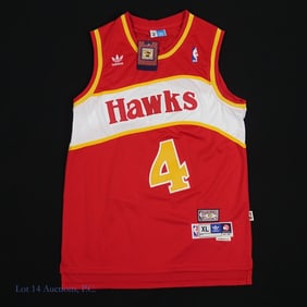 Spud Webb Signed Adidas Hawks Jersey PSA