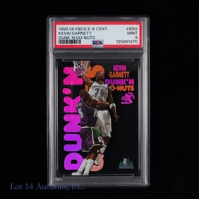 1998 Skybox EX Cent Kevin Garnett Rare Insert Dunk N Go (PSA 9)