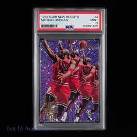 1995 Flair New Heights Michael Jordan Rare Insert Card (PSA 9)