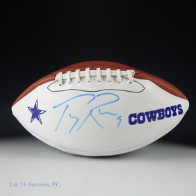 Tony Romo Signed Football JSA