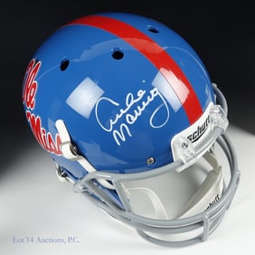 Archie Manning Signed Ole Miss Full Size Helmet Steiner COA