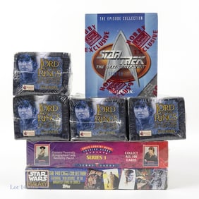 Star Wars Galaxy Topps Sealed Box, Star Trek, LOTR