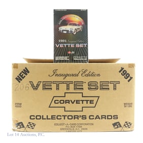 Corvette 1991 Vette Set Collector Cards Case