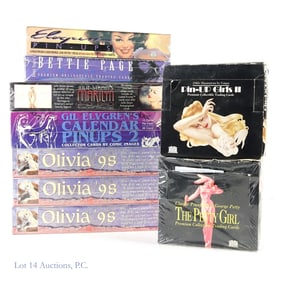 Sealed Boxes Of Pin-Up Girls Collector Cards (9)