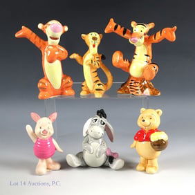 Vintage Winnie The Pooh Porcelain Figures