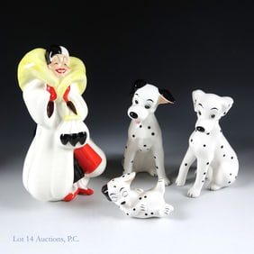 Vintage Disney 101 Dalmatians Ceramic Figurines