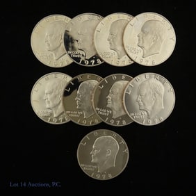 1978-S USA 40%-Silver Proof IKE Dollars (9)
