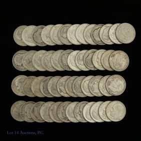 USA 90%-Silver Roosevelt Dimes Roll (50)
