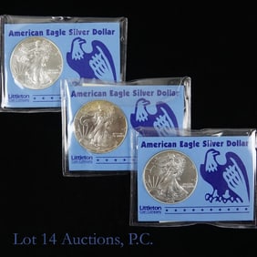 1999 American Silver Eagle $1 Bullion Coins, 3