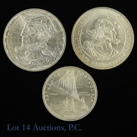 1966-1969 Portugal Silver Escudos GEM BU (3)