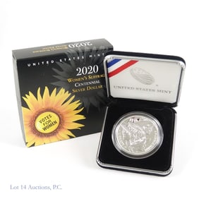 2002-P Silver Proof Women Suffrage $1 OGP