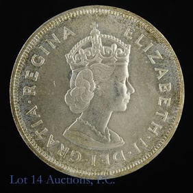 1959 Bermuda Silver 1 Crown