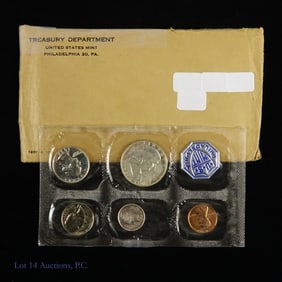 1957 (P) USA 5-Coin Silver Proof Set in OGP
