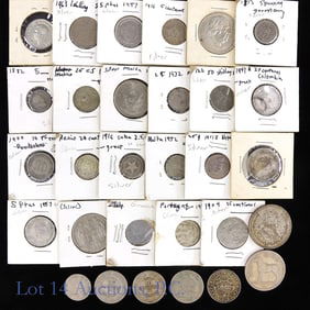 Various Silver & Clad World Coins (30)