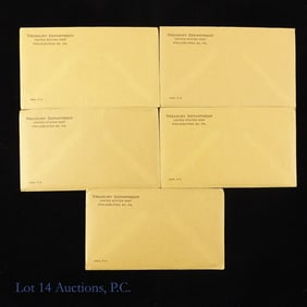 1963 (P) USA Silver 5-Coin Proof Set SEALED OGP, 5