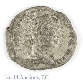 218  CE Roman Egalabalus Libertas Silver Denarius