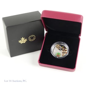 2019 Canada $20 99%-Silver Holiday Wreath Coin