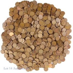 USA Lincoln Wheat Cents (Approx. 1,020)