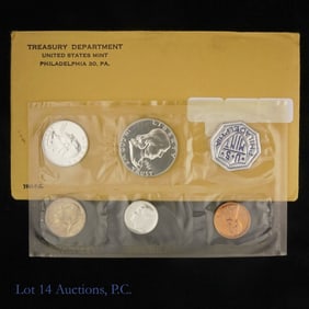 1961 (P) USA 5-Coin Silver Proof Set in OGP