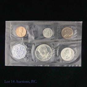 1964 (P) USA 5-Coin Silver Proof Set in OGP