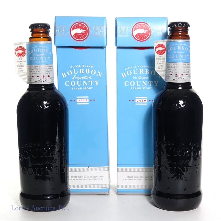 2019 & 2022 Goose Island Bourbon County Stouts (2) (1 of 3)
