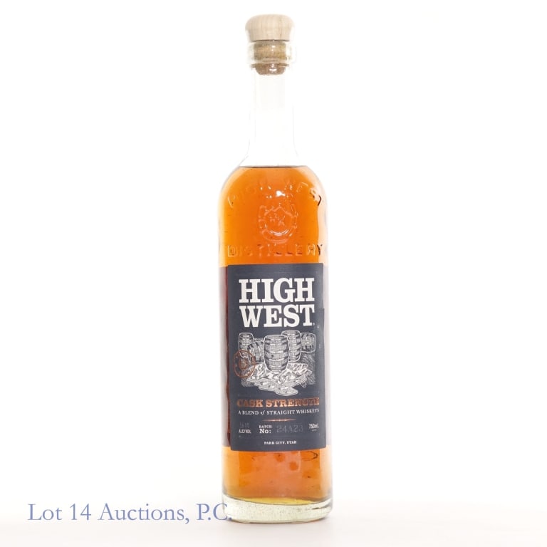High West Cask Strength Blended Whiskey (2024): 2024 High West Cask Strength blended whiskey. Batch #24A23, 119.8 proof, 750ml.