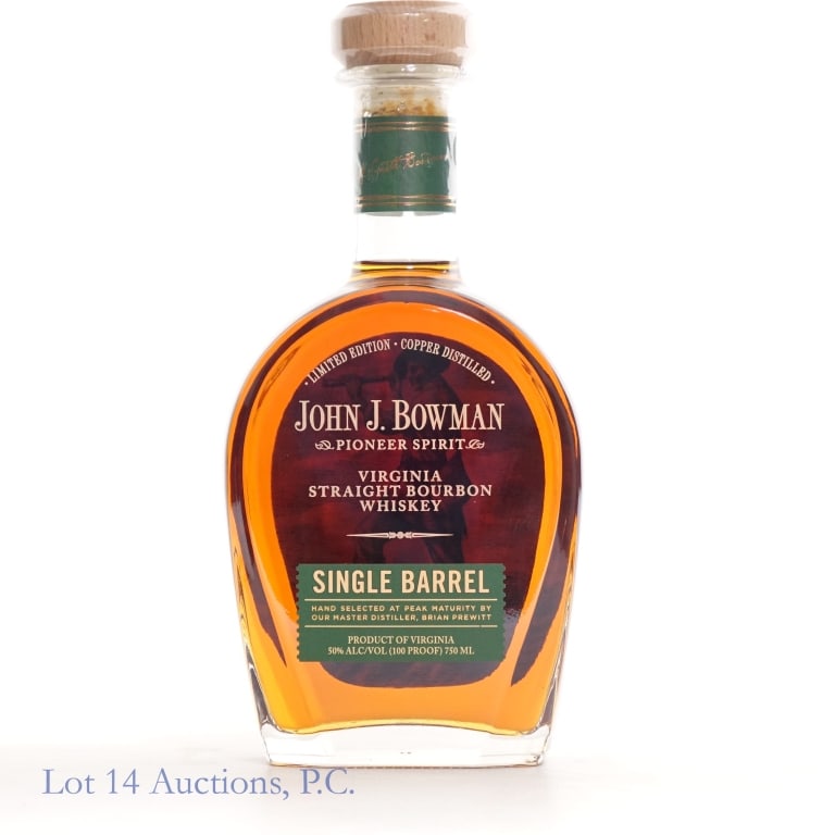 John J. Bowman Single Barrel Bourbon (Green Label) (1 of 3)
