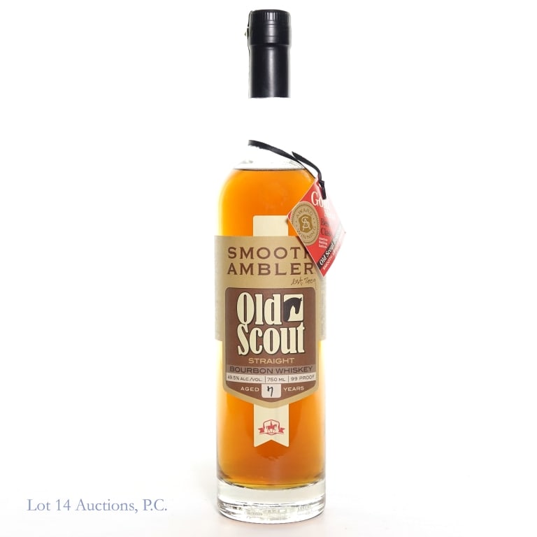 Smooth Ambler Old Scout 7 Year Bourbon: Smooth Ambler Old Scout Straight Bourbon Whiskey. Aged 7 years. 99 Proof. 750ml.