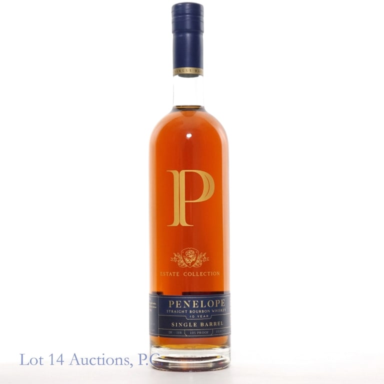 Penelope Estate Collection 10 Year SB Bourbon Pick: Penelope Estate Collection 10 Year Single Barrel Straight Bourbon, 105 Proof, 750 ml, Barrel #PEN24-157.